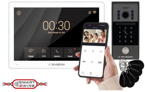 Wideodomofon REVIZOOM RM-T203HD WHITE/RC-212HD-CK1 - 2956134
