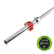 Gryf prosty olimpijski 20kg 2200mm GOP220 PRO + ZG1000R zaciski lock HMS