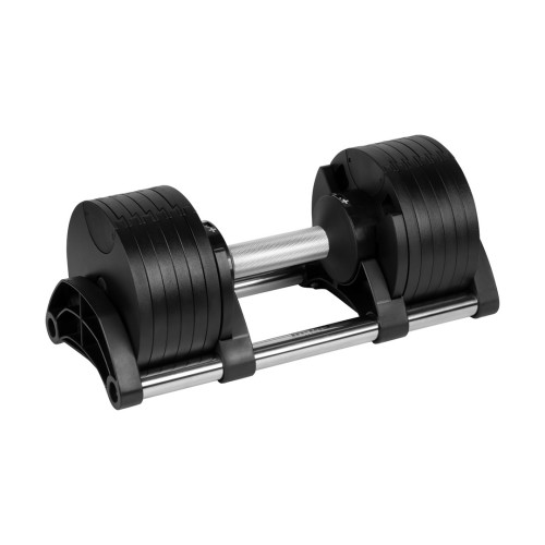 Hantel żeliwny regulowany automat 24 kg, skok co 2kg, REBEL ACTIVE - 2956407