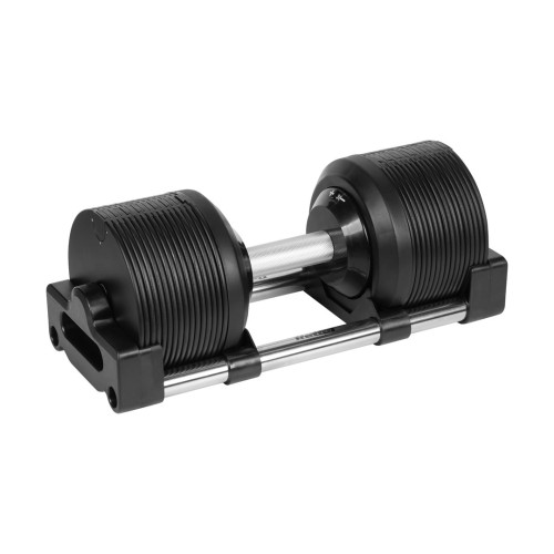 Hantel żeliwny regulowany automat 36 kg, skok co 1kg, REBEL ACTIVE - 2956418