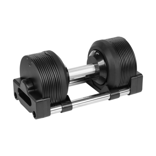 Hantel żeliwny regulowany automat 24 kg, skok co 1kg, REBEL ACTIVE - 2956419