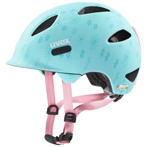 Kask rowerowy dziecięcy uvex oyo style flowers cyan matt 50-54 - 2956519