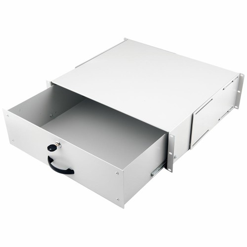 Wyposażenie szuflady 19" do szaf serwerowych 3U zamykane gr (EZD-3-G) - 2957220