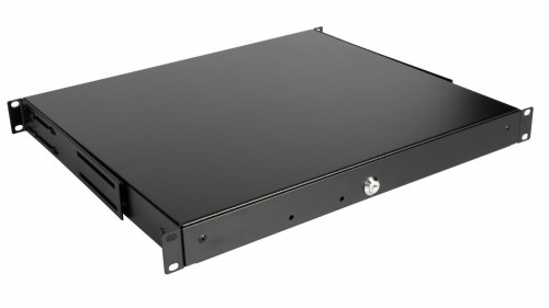 Wyposażenie Szuflady 19" do Szaf Serwerowych 1U zamykane BK (EZD-1-B) - 2957221