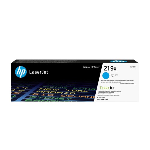 HP 219X HIGH YIELD CYAN TONER CARTRIDGE - 2958272