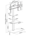 Uchwyt na stojak podłogowy Equip 37"-75"/1TFT 30kg - 2959138