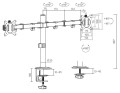 Equip 650167 uchwyt / stojak do monitorów 81,3 cm (32") Biurko Biały - 2959152