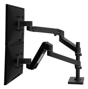 Ergotron LX Pro Series 45-690-292 uchwyt / stojak do monitorów 68,6 cm (27") Biurko Czarny