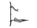 Equip 650170 mocowanie i stojak do urządzeń wielofunkcyjnych pc/stacji roboczych 8 kg Czarny 43,2 cm (17") 81,3 cm (32") - 2959375