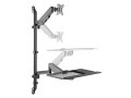 Equip 650170 mocowanie i stojak do urządzeń wielofunkcyjnych pc/stacji roboczych 8 kg Czarny 43,2 cm (17") 81,3 cm (32") - 2959376