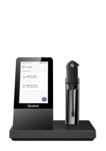 Yealink WH67 UC Zestaw słuchawkowy Bezprzewodowy Nauszny, Opaska na głowę, Opaska na szyję Biuro/centrum telefoniczne Bluetooth Podstawka do ładowania Czarny
