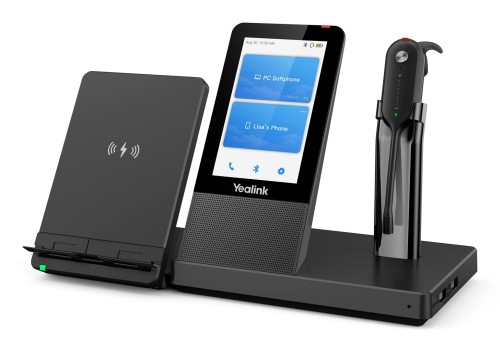 Yealink WH67 UC Zestaw słuchawkowy Bezprzewodowy Nauszny, Opaska na głowę, Opaska na szyję Biuro/centrum telefoniczne Bluetooth Podstawka do ładowania Czarny - 2959814