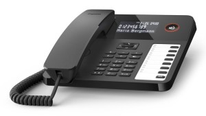 Gigaset DESK 600 Telefon analogowy Nazwa i identyfikacja dzwoniącego Czarny