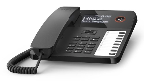 Gigaset DESK 600 Telefon analogowy Nazwa i identyfikacja dzwoniącego Czarny - 2959827