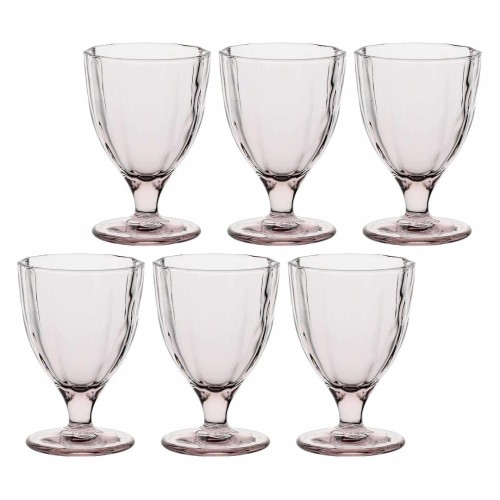 Zestaw 6 kieliszków Amami - Jasnoróżowy, 300 ml - 2959901