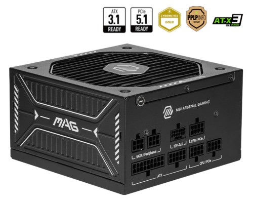 MSI MAG A650GLS PCIE5 moduł zasilaczy 650 W 24-pin ATX ATX Czarny - 2960040