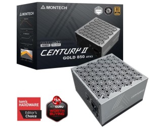 Montech CENTURY II moduł zasilaczy 850 W 20+4 pin ATX ATX Srebrny, Czarny