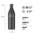 Butelka termiczna Stanley All Day Slim 600ml, black - 2922055