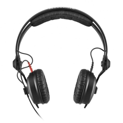 Sennheiser HD 25 PLUS - Słuchawki profesjonalne, zamknięte, przewód prosty i spiralny, dodatkowe poduszki welurowe, pokrowiec - 2928623