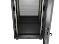 LANBERG SZAFA INSTALACYJNA RACK STOJĄCA 19" 24U 600X600 CZARNA DRZWI PERFOROWANE LCD (FLAT PACK) V2 - 2937697