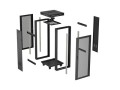 LANBERG SZAFA INSTALACYJNA RACK STOJĄCA 19" 24U 600X600 CZARNA DRZWI PERFOROWANE LCD (FLAT PACK) V2 - 2937694