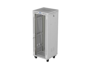 LANBERG SZAFA INSTALACYJNA RACK STOJĄCA 19" 32U 600X600 SZARA DRZWI PRZESZKLONE LCD (FLAT PACK) V2