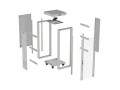 LANBERG SZAFA INSTALACYJNA RACK STOJĄCA 19" 32U 600X600 SZARA DRZWI PRZESZKLONE LCD (FLAT PACK) V2 - 2937747