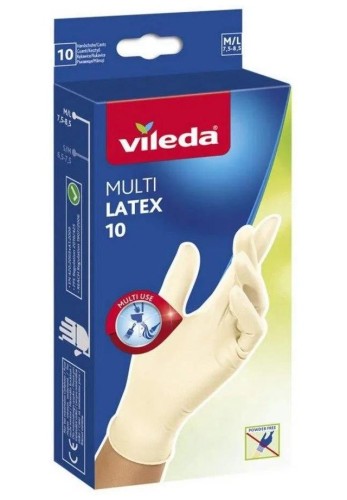 Rękawice lateksowe Vileda Natural Latex M/L 10 szt. - 2936677