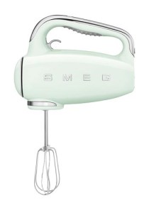 Mikser ręczny Smeg HMF01PGEU w stylu retro z lat 50. Pastelowa zieleń