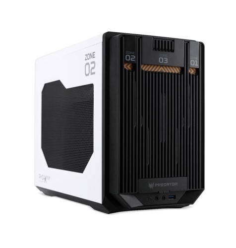 Acer Predator MI900 - Mini-ITX - Panel boczny z okienkiem - bez zasilacza - biały - USB/Audio - 2932924