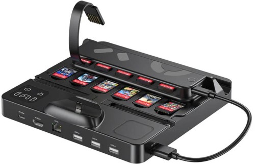 Unitek stacja ładująca Switch z przełącznikiem i czytnikiem kart do gier - 2927340