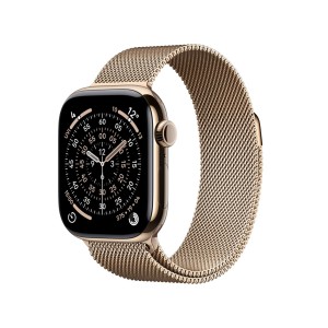 Apple Watch Series 11 OLED 42 mm Cyfrowy 374 x 446 px Ekran dotykowy 5G Tytan Wi-Fi GPS