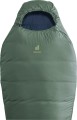 Deuter Orbit EL +5C/41F Dorosły Śpiwór typu mumia Tkanina, Polietylenosulfon (PES), Ripstop Zielony - 2926774
