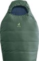 Deuter Orbit SL +5C/41F Dorosły Śpiwór typu mumia Tkanina, Polietylenosulfon (PES), Ripstop Zielony - 2926753