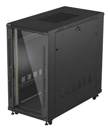 Lanberg FF01-6222-12B stojak 22U Stojak wolnostojący Czarny - 2937613