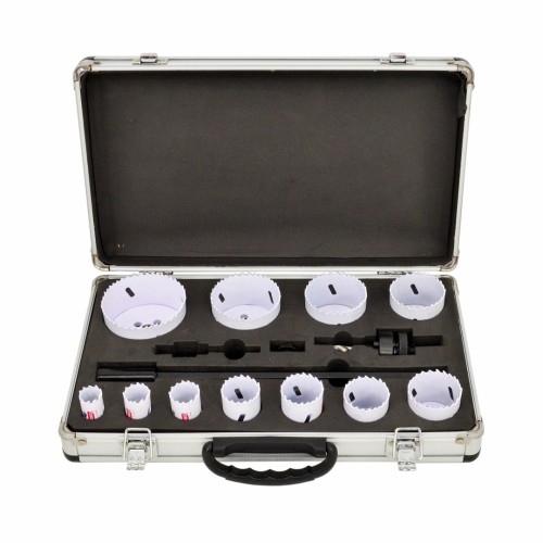 AWTOOLS OTWORNICE BIMETALOWE KPL. 19-76mm 15 elem. BLACK LINE WALIZKA METALOWA - 2932429