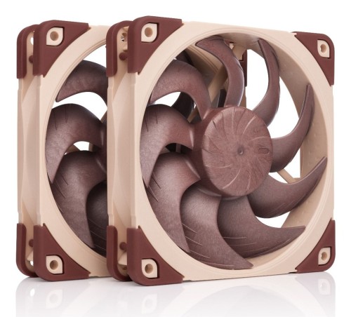 Noctua NF-A12X25 G2 PWM SX2-PP system chłodzenia komputerów Obudowa komputera Wentylator 12 cm Beżowy 2 szt. - 2924309