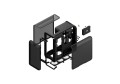 HYTE X50 AIR MID TOWER CASE PITCH BLACK - 2932811