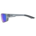 Uvex sportstyle 233 P Okulary do wielu sportów Unisex Oprawki pełne Szary - 2936602