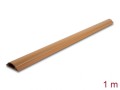 DeLOCK Samoprzylepna listwa kablowa 50 x 13 mm - długość 1 m, wygląd drewna - 2926078