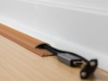 DeLOCK Samoprzylepna listwa kablowa 50 x 13 mm - długość 1 m, wygląd drewna - 2926080