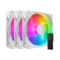 Cooler Master SickleFlow Edge 120 ARGB 3-pack Fan Kit White Edition Obudowa komputera Wentylator 12 cm Biały 3 szt. - 2924406
