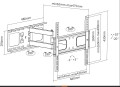 Equip 650315 uchwyt do telewizorów 139,7 cm (55") Czarny - 2940391