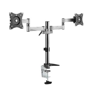 LogiLink BP0077 uchwyt / stojak do monitorów 68,6 cm (27") Biurko Czarny, Stal nierdzewna