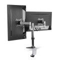 LogiLink BP0077 uchwyt / stojak do monitorów 68,6 cm (27") Biurko Czarny, Stal nierdzewna - 2940552