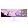 Arozzi Nova 49” Curved monitor komputerowy 124,5 cm (49") 5120 x 1440 px Dual QHD LED Różowy - 2931814
