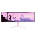 Arozzi Nova 49” Curved monitor komputerowy 124,5 cm (49") 5120 x 1440 px Dual QHD LED Różowy - 2931803