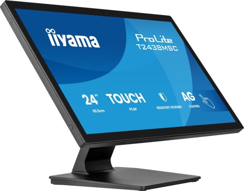iiyama ProLite T2438MSC-B2 monitor komputerowy 60,5 cm (23.8") 1920 x 1080 px Full HD LED Ekran dotykowy Czarny - 2930434
