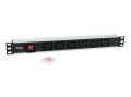Equip 333319 rozdzielacz zasilania PDU 6 x gniazdo sieciowe 1U Czarny - 2937455