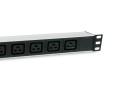 Equip 333319 rozdzielacz zasilania PDU 6 x gniazdo sieciowe 1U Czarny - 2937457